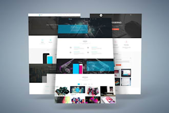 create attractive morden web design mockup