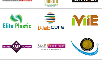 design modern minimalist business logo app icons and symbols