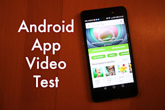 test your android app as a user and record it