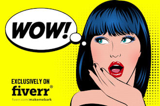 draw a professional pop art portrait