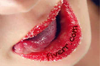 write any message on lips