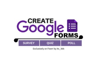 design any type of online form, survey using google forms