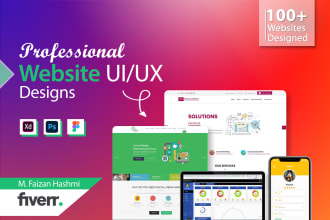 design UI UX for your website web app  or mobile app