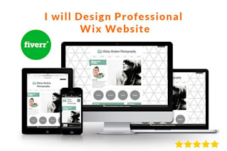 design creative and professional wix website