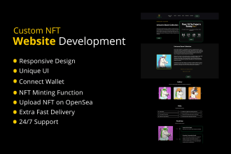 create nft website along with minting dapp