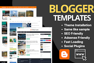 install and customize blogger template