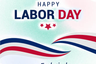 design Eye catching Labor day greeting cards