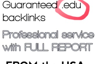 create 20 edu backlinks for your website
