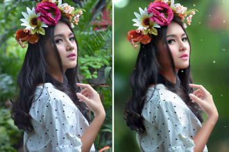 do high end photo retouching