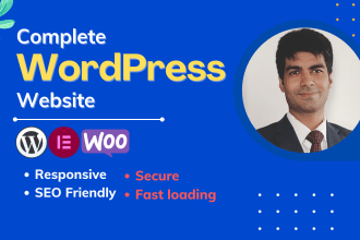 do wordpress website design or website development