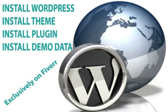 install WordPress Theme exactly like the Demo