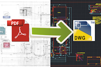 convert PDF to dwg