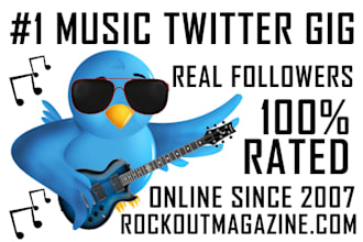promote your music to over 19,400 rockoutmagazine twitter followers