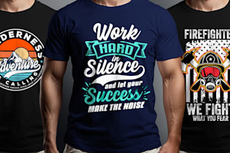 do custom typography t shirt design