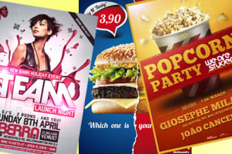design amazing business flyer, food flyer sports flyer or event flyer