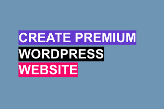 build premium wordpress website