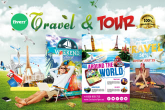 design tour, travel, summer, beach, pool, and cruise, yacht, boat party flyer