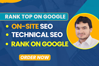 do on page, technical and local seo for wordpress and shopify website rank math