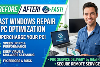 fix windows problems, remove viruses, and optimize your PC