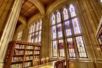 post 50 flyers in the Boston College Library