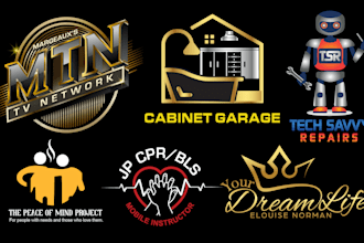 do professional modern 3d business logo design