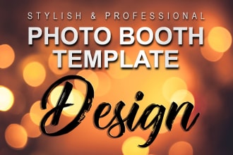 design a stylish photo booth template