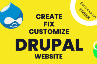 develop, fix,  update or upgrade your drupal website