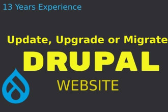 update, upgrade or migrate your drupal website