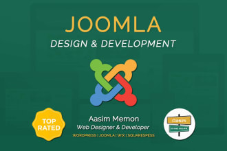 create joomla website with professional and modern look