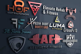 design modern fitness, gym, yoga, health, wellness logo