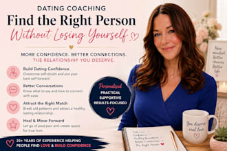 be your dating coach and build your confidence and communication skills