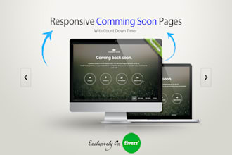 design a  awesome coming soon or under construction page