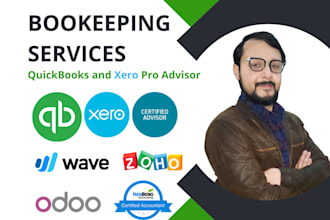 clean up and catch up your bookkeeping in quickbooks or xero
