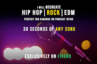 recreate 30 seconds of the music you want