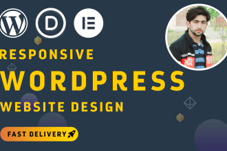 design and develop responsive wordpress website, wordpress blog
