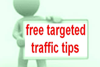 teach you 70+ ways to generate targeted TRAFFIC without paying a cent,