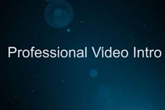 create a cool animated 3d promo intro video for you