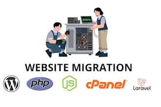 transfer, link, fix, migrate domain or hosting