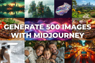 generate midjourney ai to create up to 3000 images in bulk from your prompts