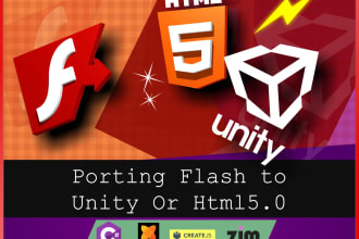 do flash swf to html5 or unity c sharp conversion