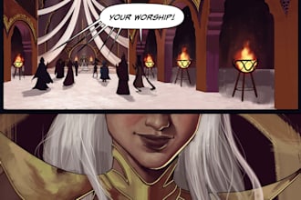 draw a comic page of your story