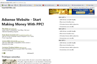create, set up and host a proven money making 5 page Adsense website