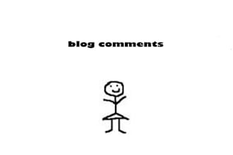 write and post 7 comments on your blog