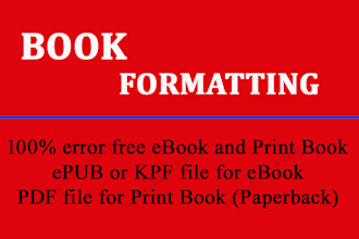 do book formatting ebook formatting paperback formatting