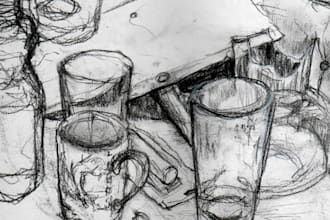 charcoal sketch anything you want