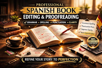 professionally proofread and edit your spanish book