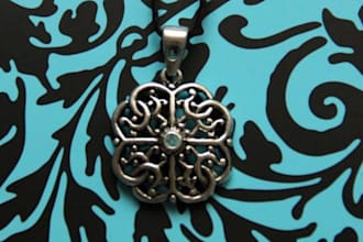 craft a pretty metal antique inspired necklace
