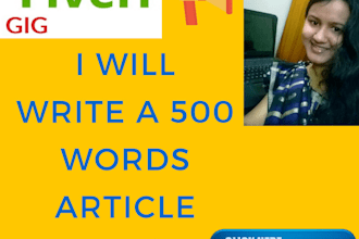 be article writer for unique content or content writer for blogs or SEO writer
