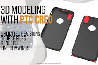 design 3d models in PTC creo