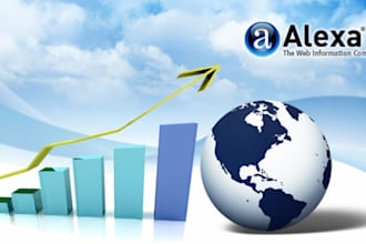 supply 10,000 Plus REAL unique visitors to your website to Boost your Alexa / Google rating